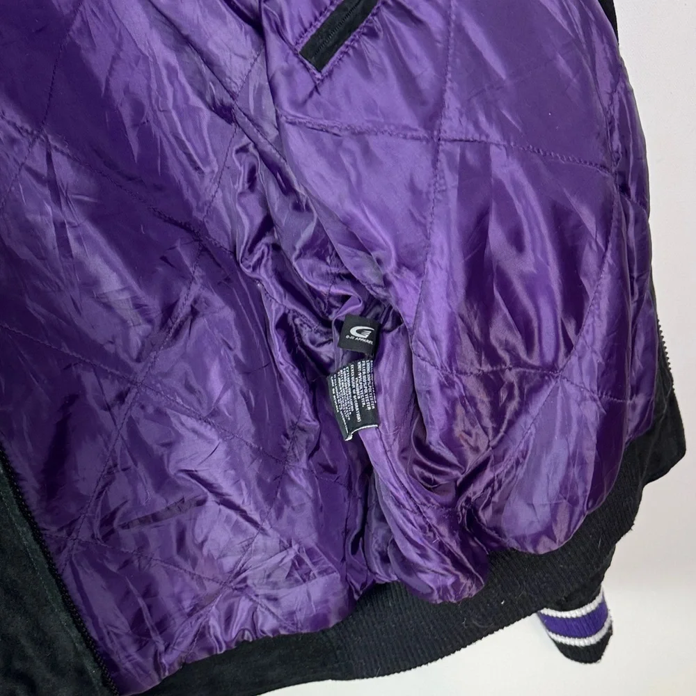 VTG NFL Vikings Leather Jacket - Men's Small